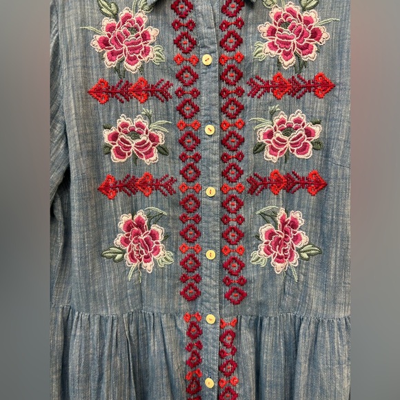 Beautifully Embroidered Johnny Was Dress - Picture 3 of 6